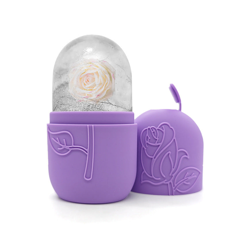 Facial Ice Tray Massager Facial Roller For Relieving Puffiness