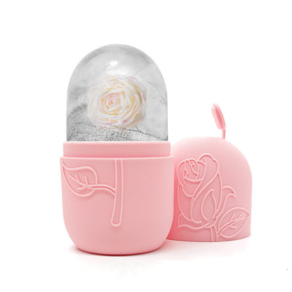 Facial Ice Tray Massager Facial Roller For Relieving Puffiness