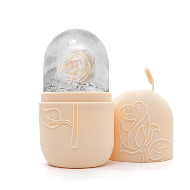 Facial Ice Tray Massager Facial Roller For Relieving Puffiness